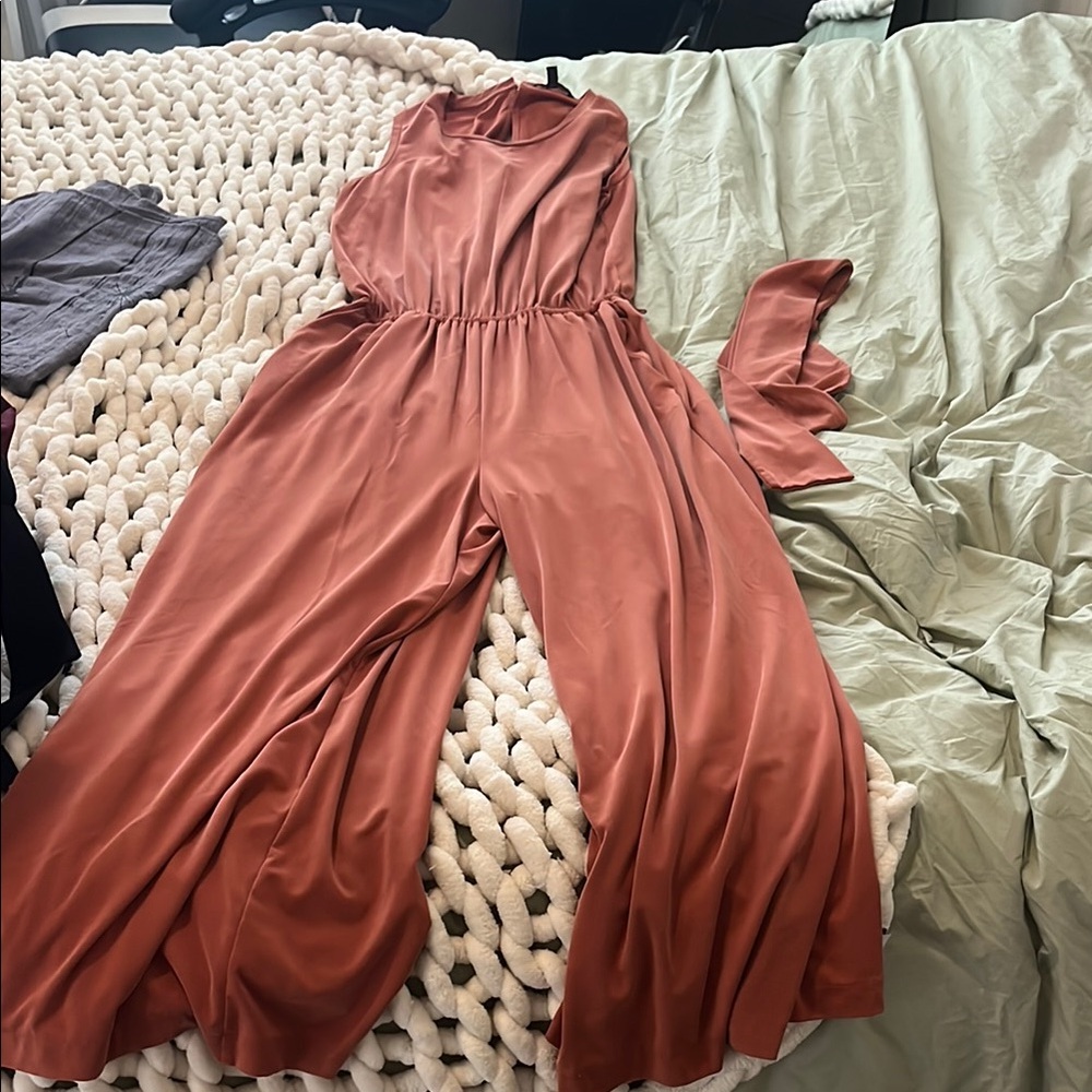 Banana Republic Brown Jumpsuit Wide-Leg Sleeveless